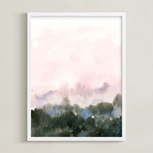 This is a forest art with standard by Lindsay Megahed called wake iii