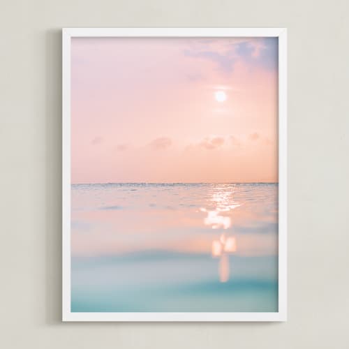 This is a sunset art with standard by Kamala Nahas called sorbet sea