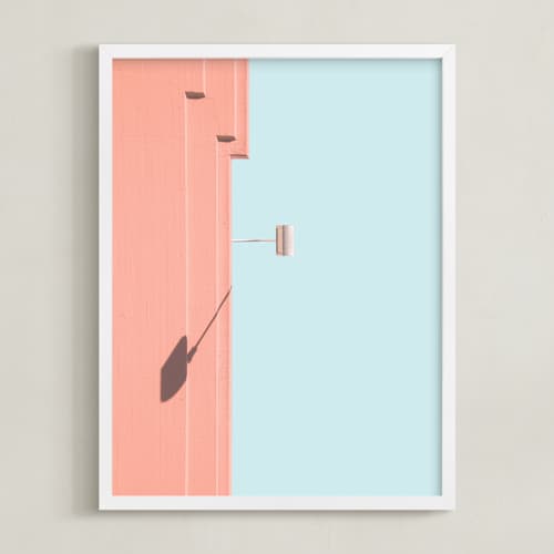 This is a palm springs blue art with standard by Lisa Sundin called palm springs - a color study i