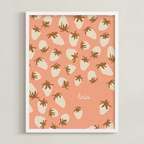 This is a salmon personalized art for kids with standard by Alex Roda called laia