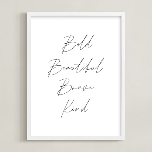 This is a snow kids wall art with standard by AK Graphics called affirmation
