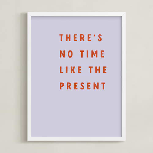 This is a lavender mist kids wall art with standard by Angela Garrick called the present