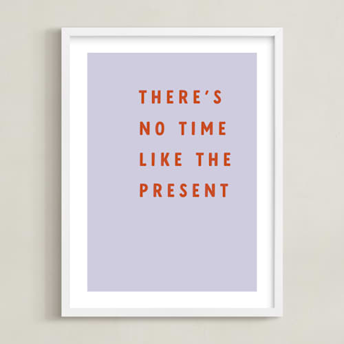 This is a lavender mist kids wall art with standard by Angela Garrick called the present