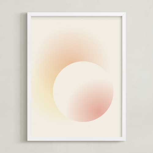 This is a light pink kids wall art with standard by Sarah Lund called light of the sun