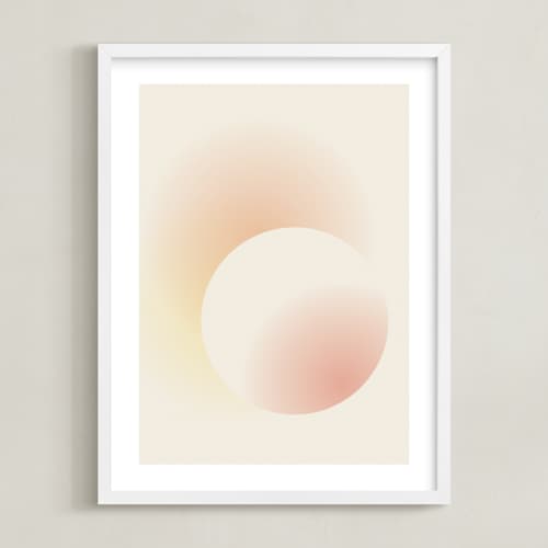This is a light pink kids wall art with standard by Sarah Lund called light of the sun