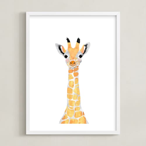 This is a merigold kids wall art with standard by Cass Loh called baby animal.giraffe