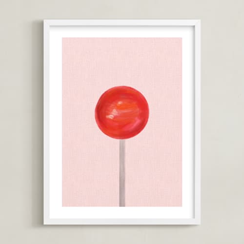This is a bubblegum kids wall art with standard by Maja Cunningham called lolli pop