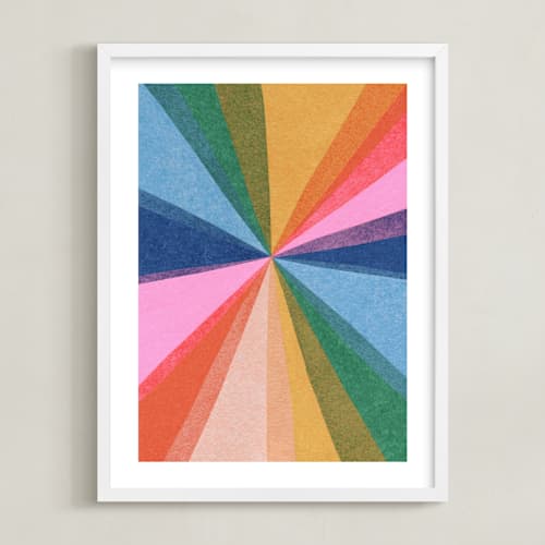 This is a skittles kids wall art with standard by Carrie Moradi called paper kaleidoscope