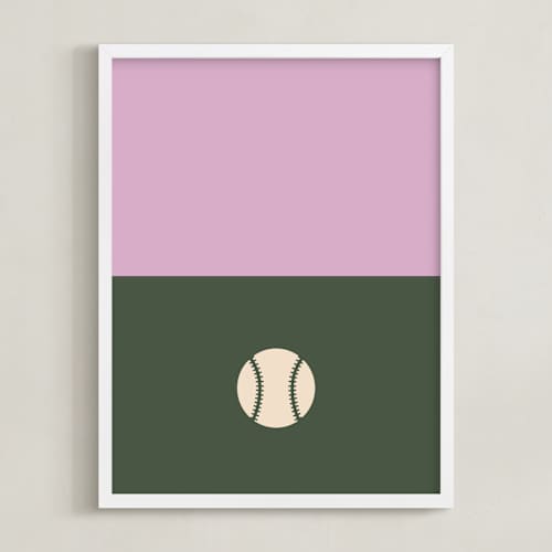 This is a olive kids wall art with standard by pacifica project called 3 season sport | baseball
