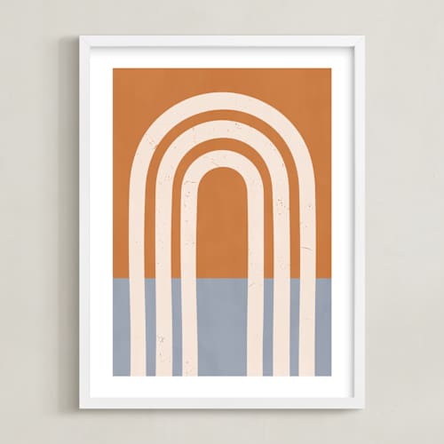 This is a rust kids wall art with standard by Iveta Angelova called retro vibes