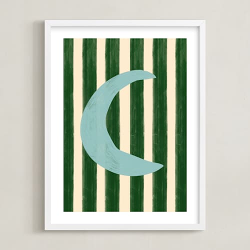 This is a moon kids wall art with standard by Inkblot Design called day and night 2