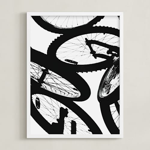 This is a tire kids wall art with standard by Beth Murphy called shadow cycle