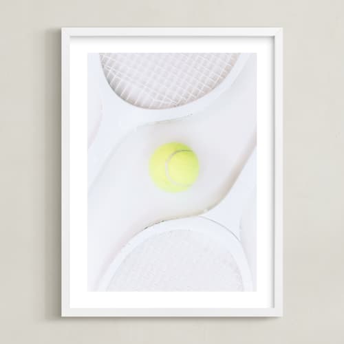 This is a wimbledon white kids wall art with standard by Alicia Abla called deuce