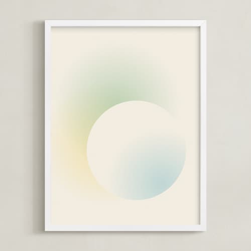 This is a light blue kids wall art with standard by Sarah Lund called light of the moon