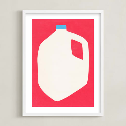 This is a cherry kids wall art with standard by Elliot Stokes called two percent milk