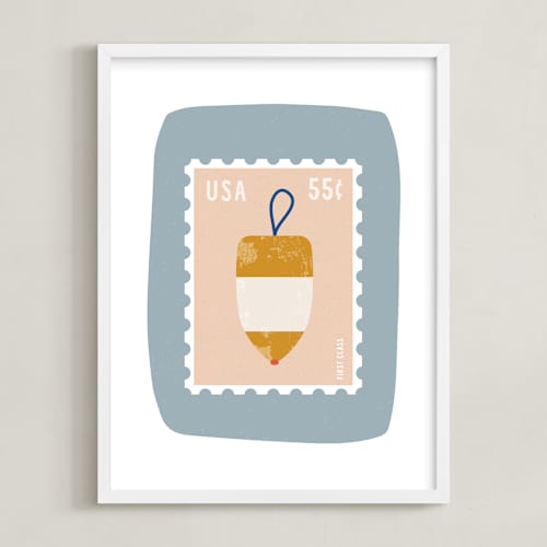 This is a slate kids wall art with standard by Nadia Hassan called oh buoy
