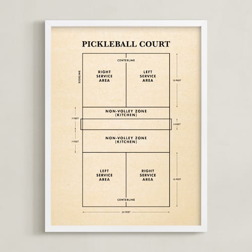 This is a backhand black kids wall art with standard by Jayne Alfieri called pickleball posters 1