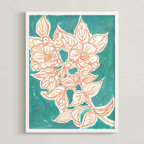 This is a eucaptulus green kids wall art with standard by Lise Gulassa called lush botanical gallery iii