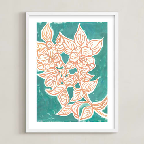 This is a eucaptulus green kids wall art with standard by Lise Gulassa called lush botanical gallery iii