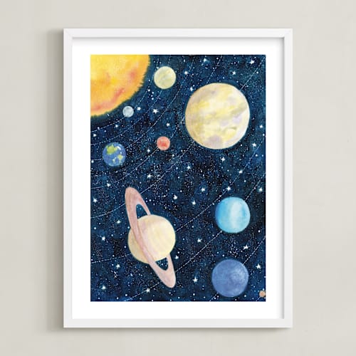 This is a deep space art with standard by Alexandra Dzh called solar system