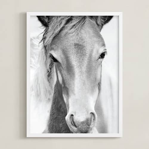 This is a charcoal art with standard by Dawn Smith called wild and free.