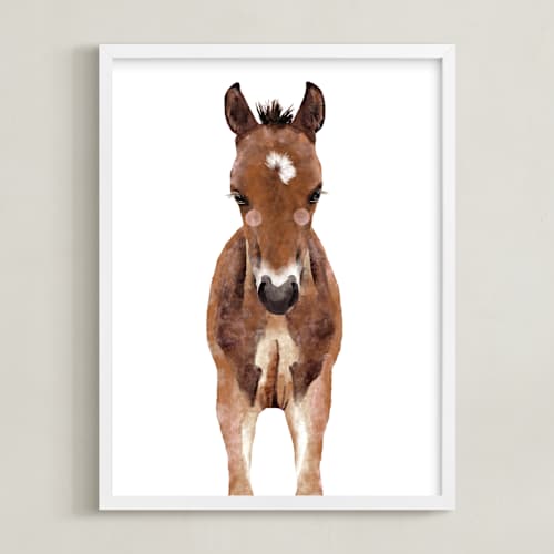 This is a caramel truffle art with standard by Cass Loh called baby animal horse