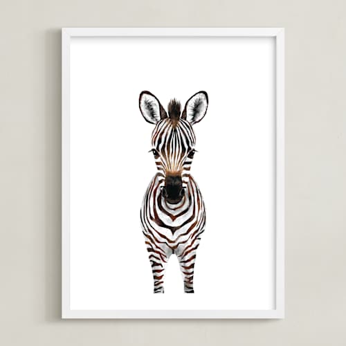 This is a dark chocolate art with standard by Cass Loh called baby zebra 2