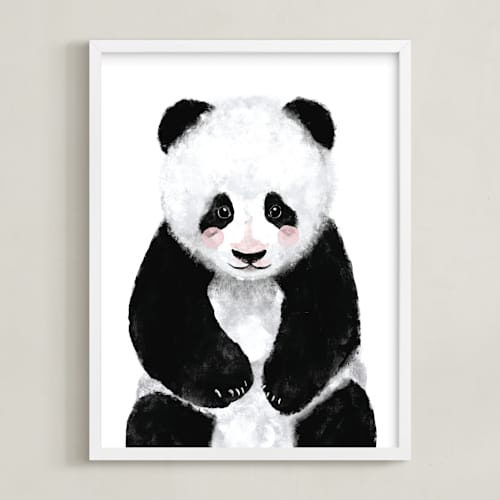 This is a midnight art with standard by Cass Loh called baby panda