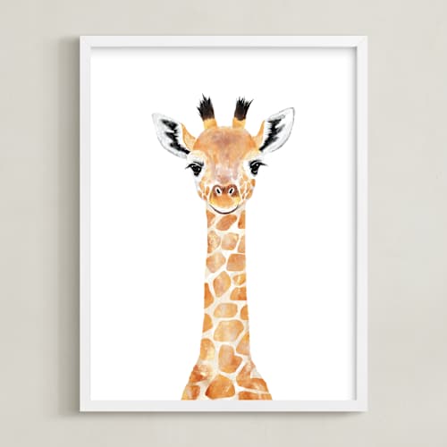 This is a nacho cheese art with standard by Cass Loh called baby giraffe 2