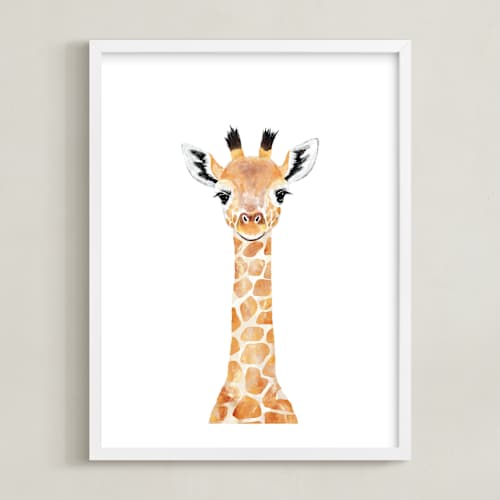 This is a nacho cheese art with standard by Cass Loh called baby giraffe 2