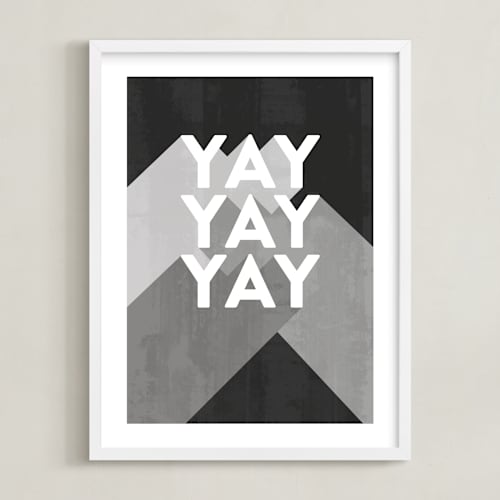 This is a black and white art with standard by Sophie Owens called overjoyed