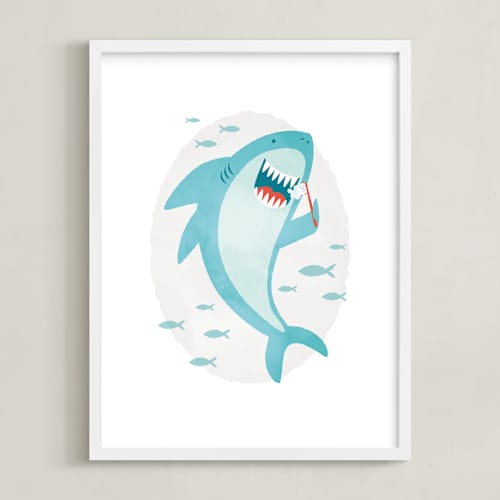 This is a ocean art with standard by Susan Asbill called great white teeth