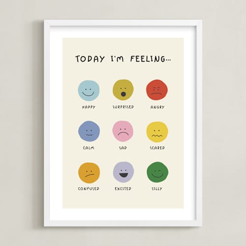 This is a ivory art with standard by Ellen Schlegelmilch called feelings