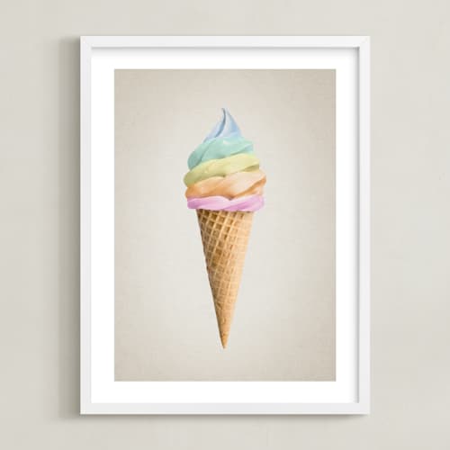 This is a sherbet art with standard by Paola Benenati called rainbow ice cream