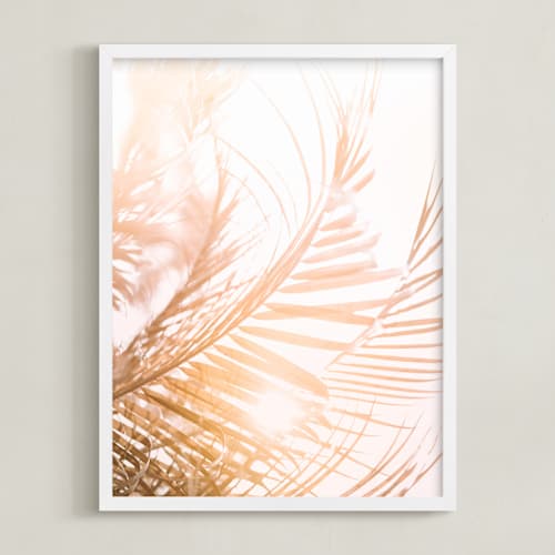 This is a blush art with standard by Kamala Nahas called pretty palms ii