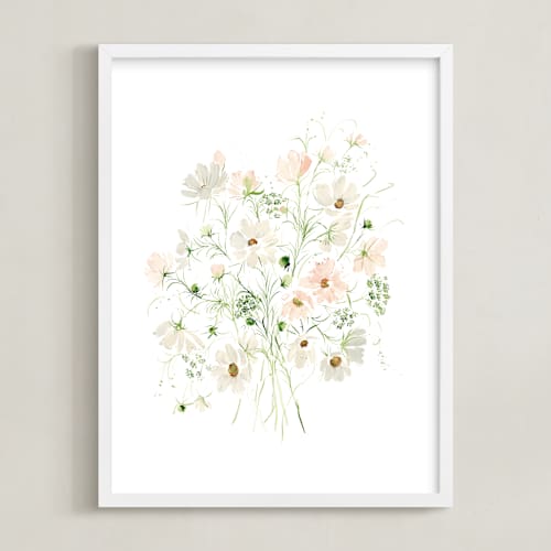 This is a blush art with standard by Leah Bisch called cosmos