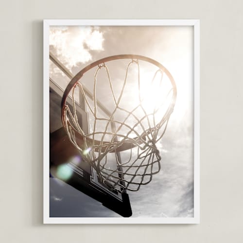 This is a sky art with standard by Beth Murphy called hoop sunflare