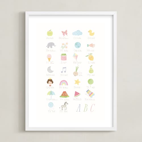 This is a daisy art with standard by Sabrin Deirani called lovely alphabet