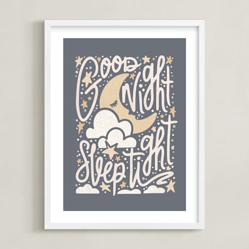 This is a dusk art with standard by Meggy Masters called sleepy moon