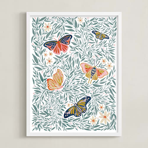 This is a leaf art with standard by Britt Mills called secret garden