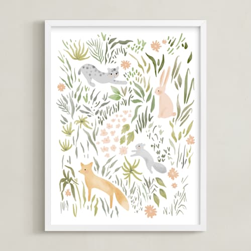 This is a rose art with standard by Hannah Williams called flora and fauna