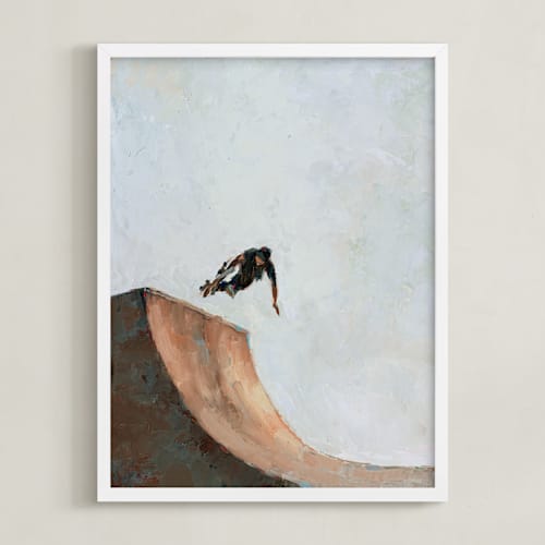 This is a stone art with standard by Wendy Keller called skate