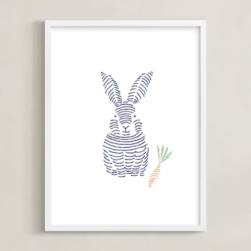 This is a ocean blue art with standard by Jayne Alfieri called lined animals iv