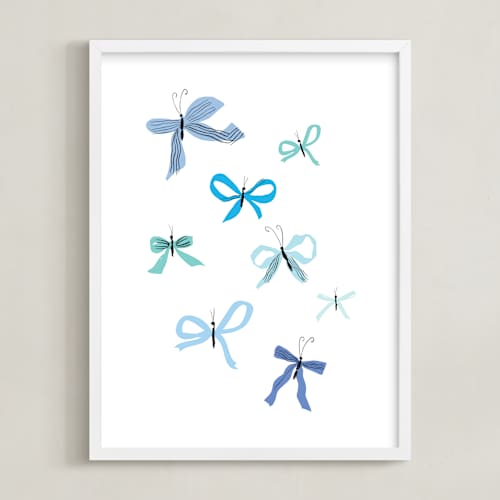 This is a bluebell art with standard by Baumbirdy called butterfly bows