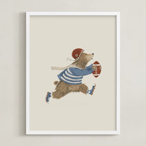 This is a dusty beige art with standard by Malunio called animal all-stars 1