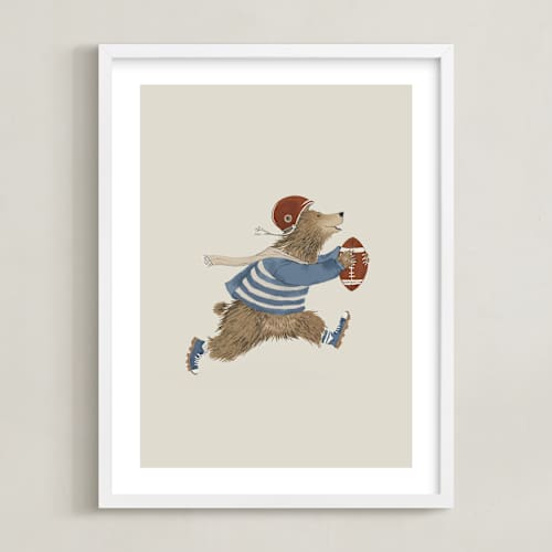 This is a dusty beige art with standard by Malunio called animal all-stars 1