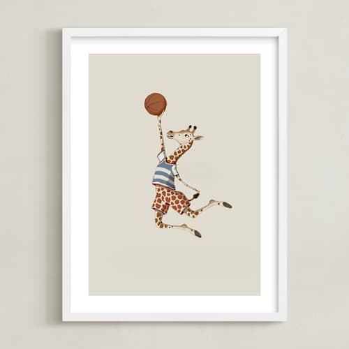 This is a dusty beige art with standard by Malunio called animal all-stars 2