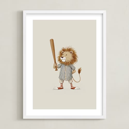 This is a dusty beige art with standard by Malunio called animal all-stars 4