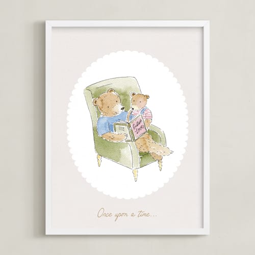 This is a fern nursery wall art with standard by frau brandt called story time