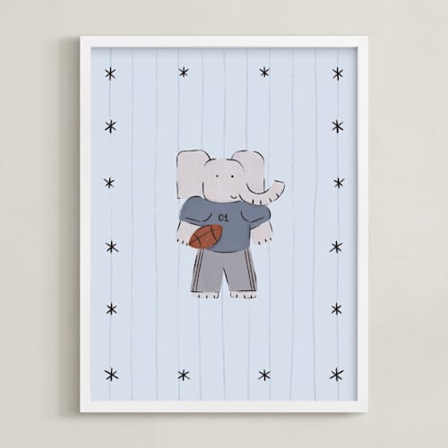 This is a stormy nursery wall art with standard by Zove Ahhh called little all-stars 1